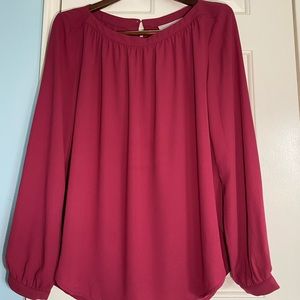 Loft Maroon Blouse